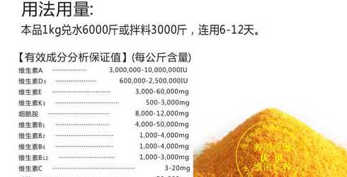 维生素在蛋鸡饲料中用量 如何给鸡群增加维生素用量