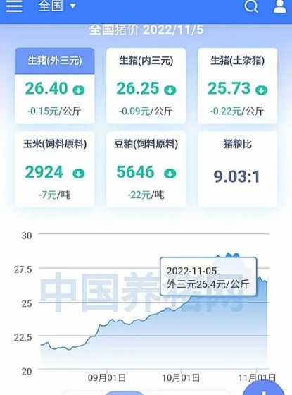 未来一个1月的毛猪价格 下半年生猪价格走势