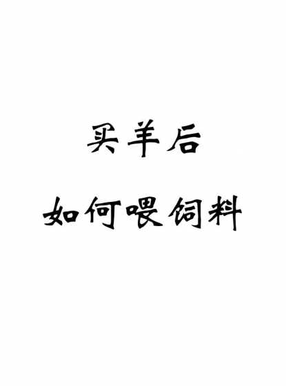 羊吃饲料憋着了怎么办 羊吃不进去草灌点什么饲料啊